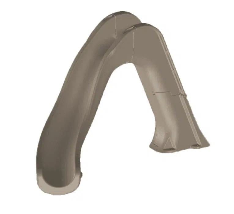 Global Tidal Wave Slide w/ Light Package - Sandstone, Left Hand - Image 2