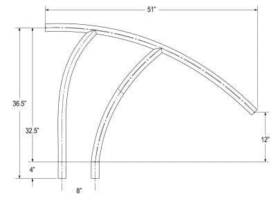 Global GPP-MR-HR-SS Modern Handrail, Polished - Image 3