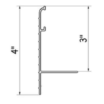 Aluminum Flexible Coping Kit For Fiberglass Pools, White 128 ft.